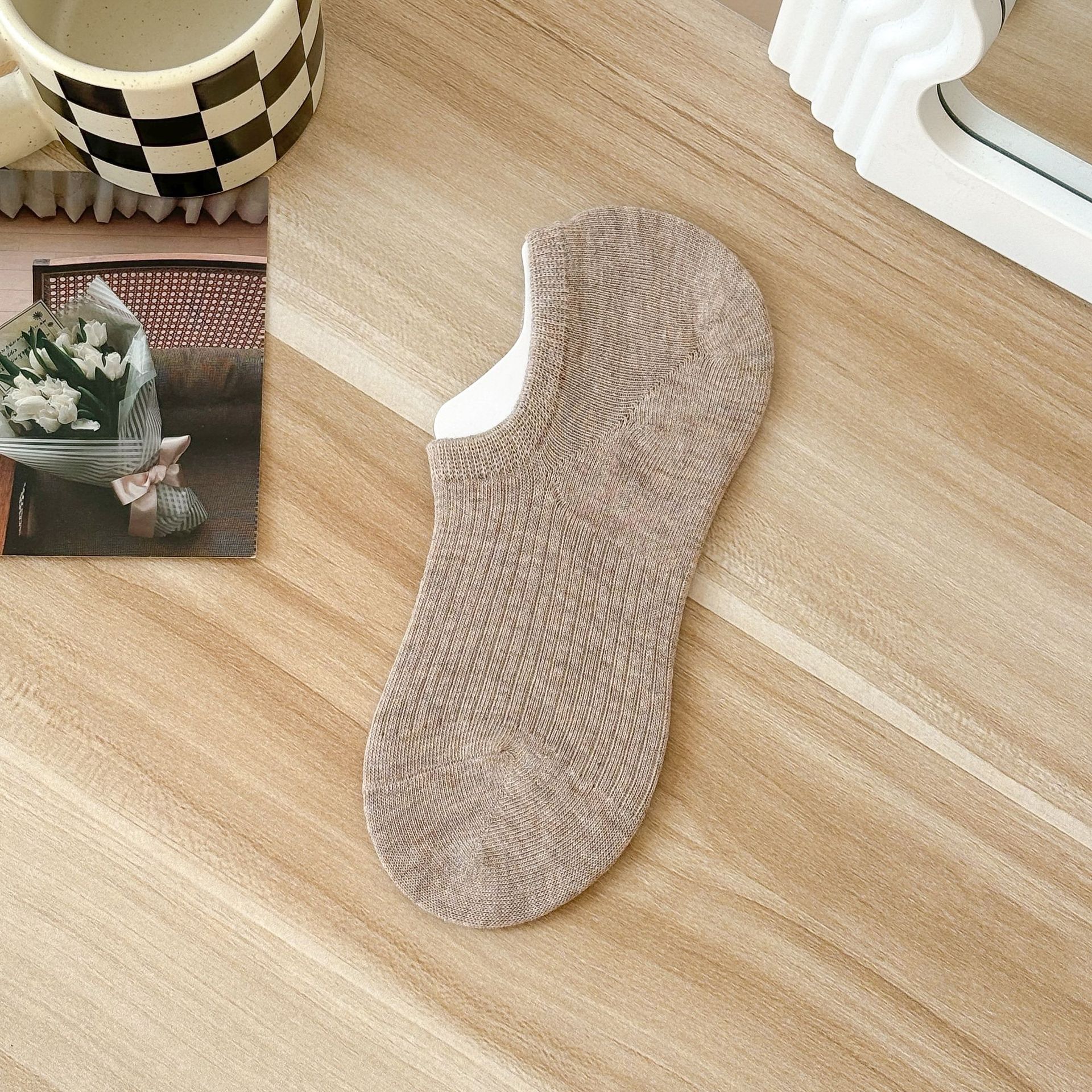 جوارب نسائية غير مرئية من القطن