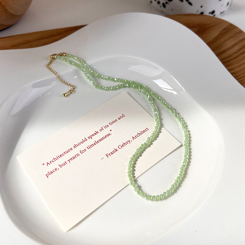 Crystal Beaded Necklace and Ring Set