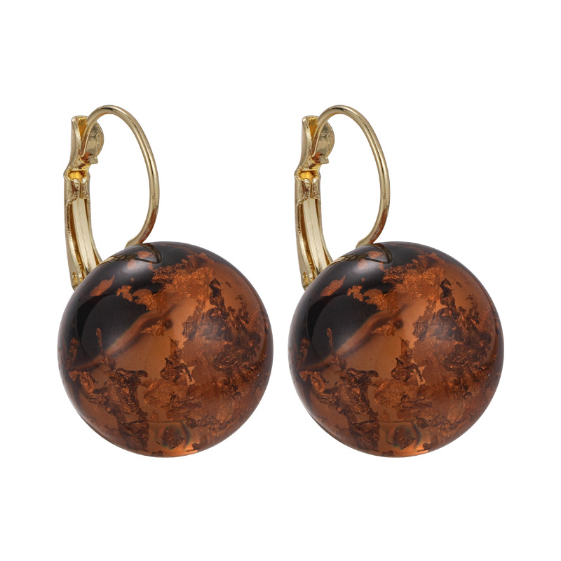 Round Ball Ear Clip Earrings