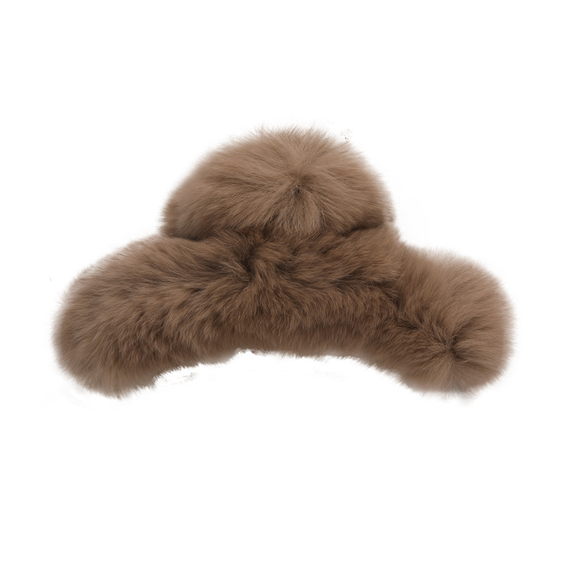 Agrafă pentru Păr din Blană de Iepure Angora