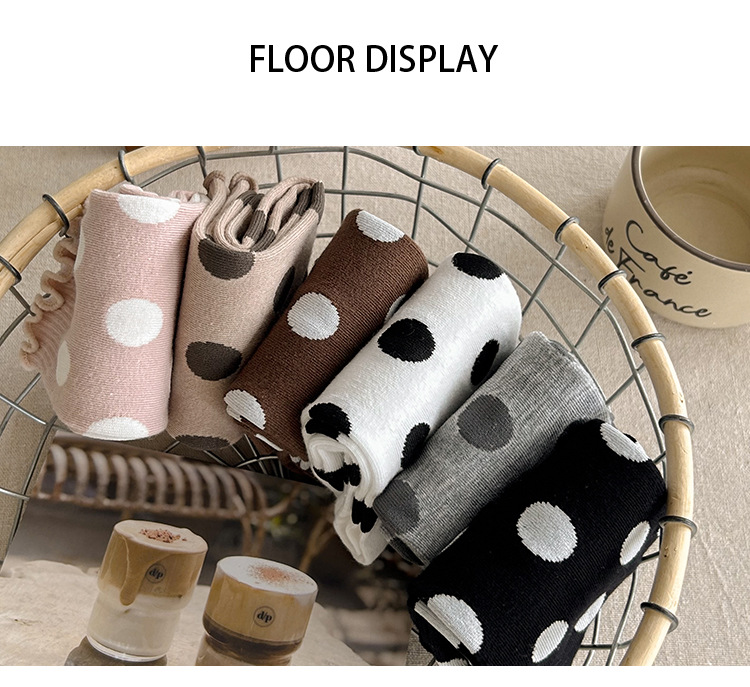 ถุงเท้าผู้ womenลายจุด