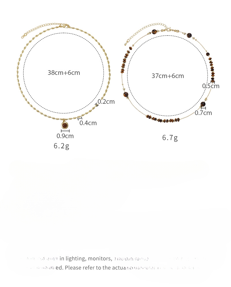 Collier Double Couche Œil de Tigre