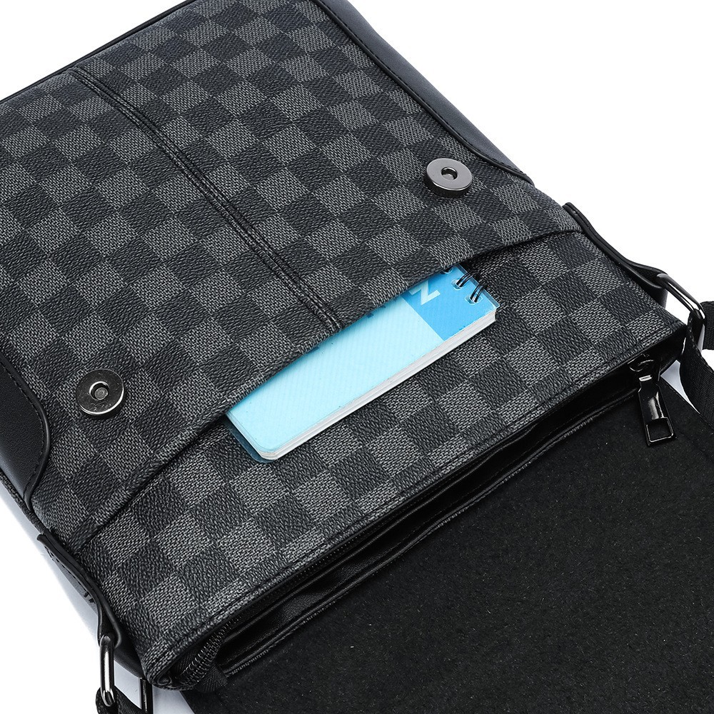 Borsa a tracolla uomo a quadri