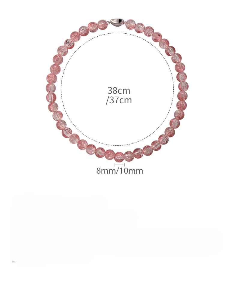 미니멀리스트 무지크리스탈 목걸이