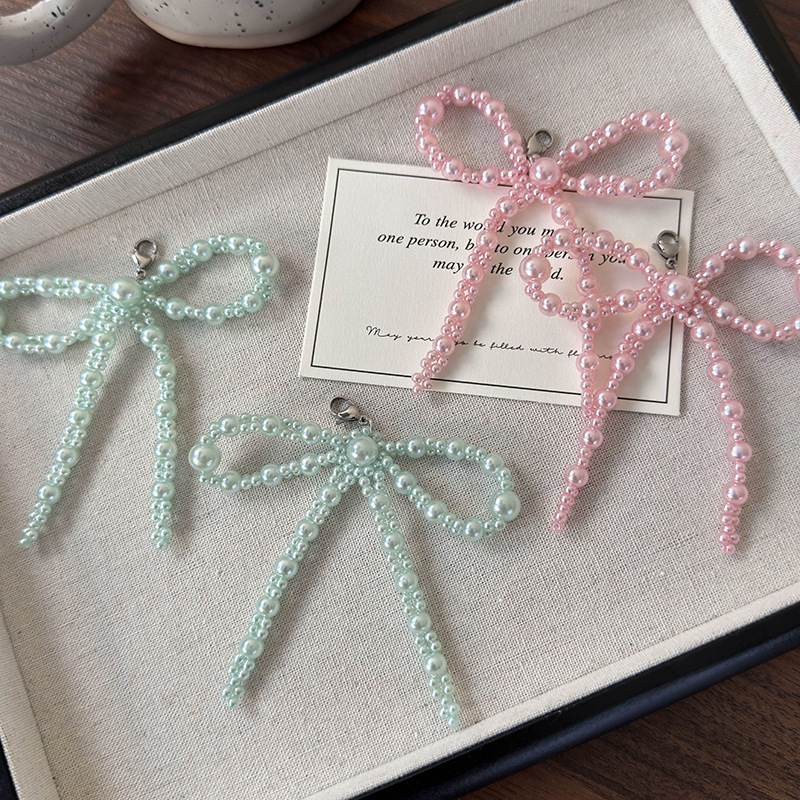 Пряжка для Обуви с Жемчужным Бантом