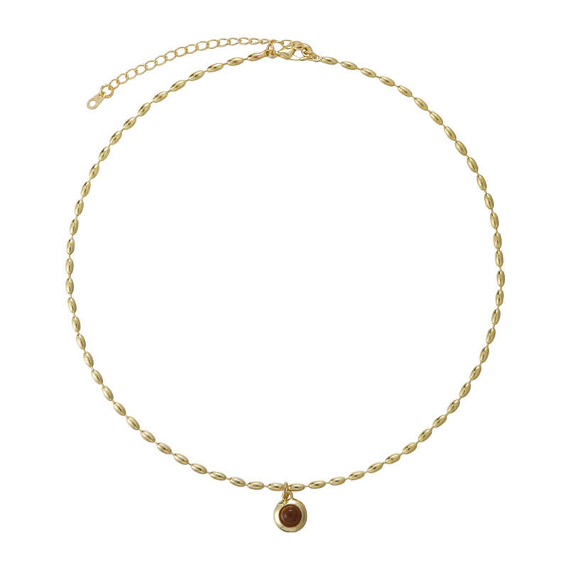 Collar de Doble Capa de Ojo de Tigre