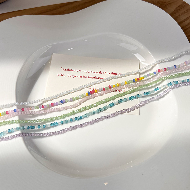 Crystal Beaded Necklace and Ring Set