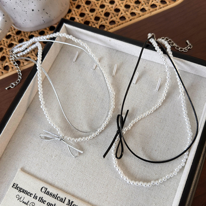 Collier Perles Double Couche