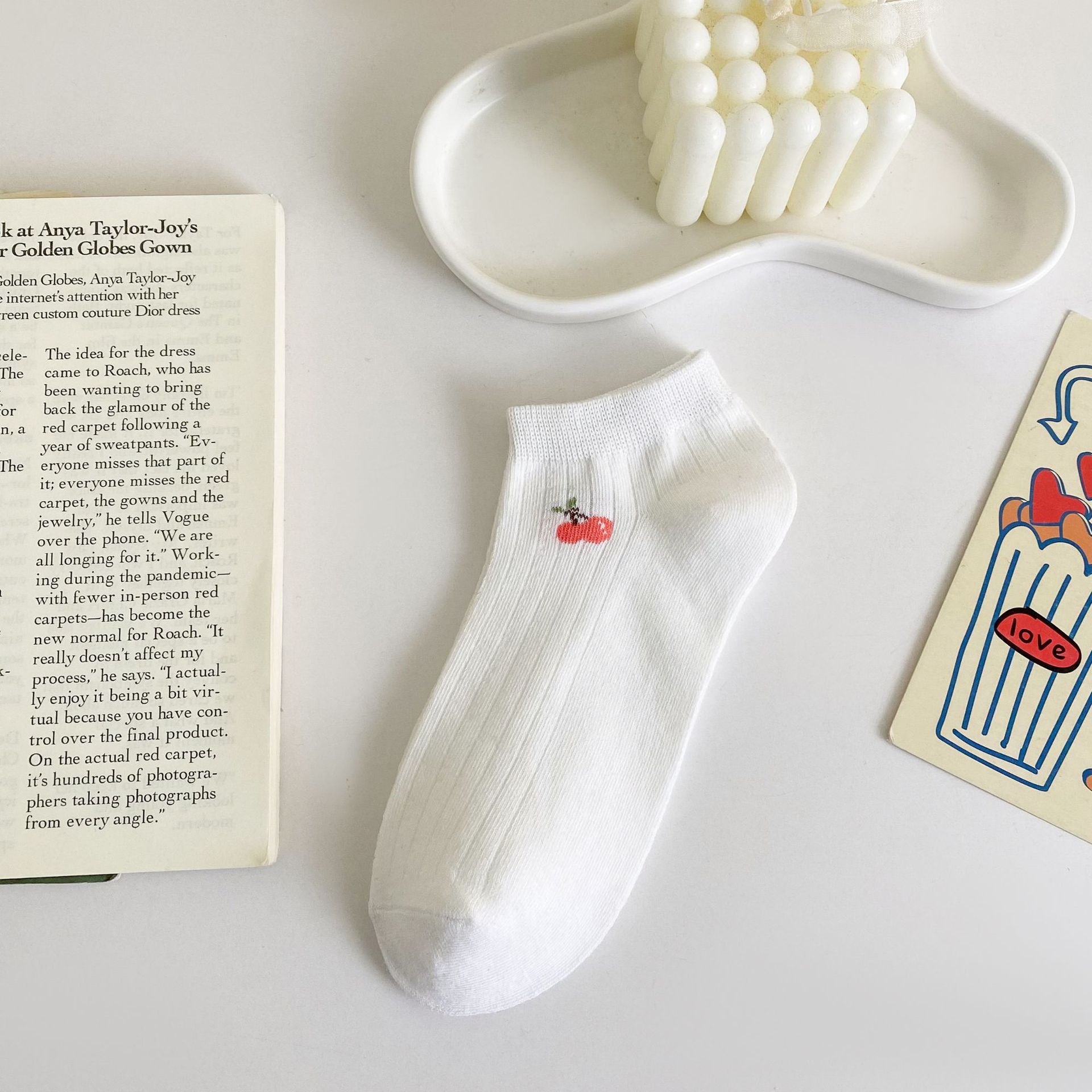 Жіночі бавовняні носки-невидимки