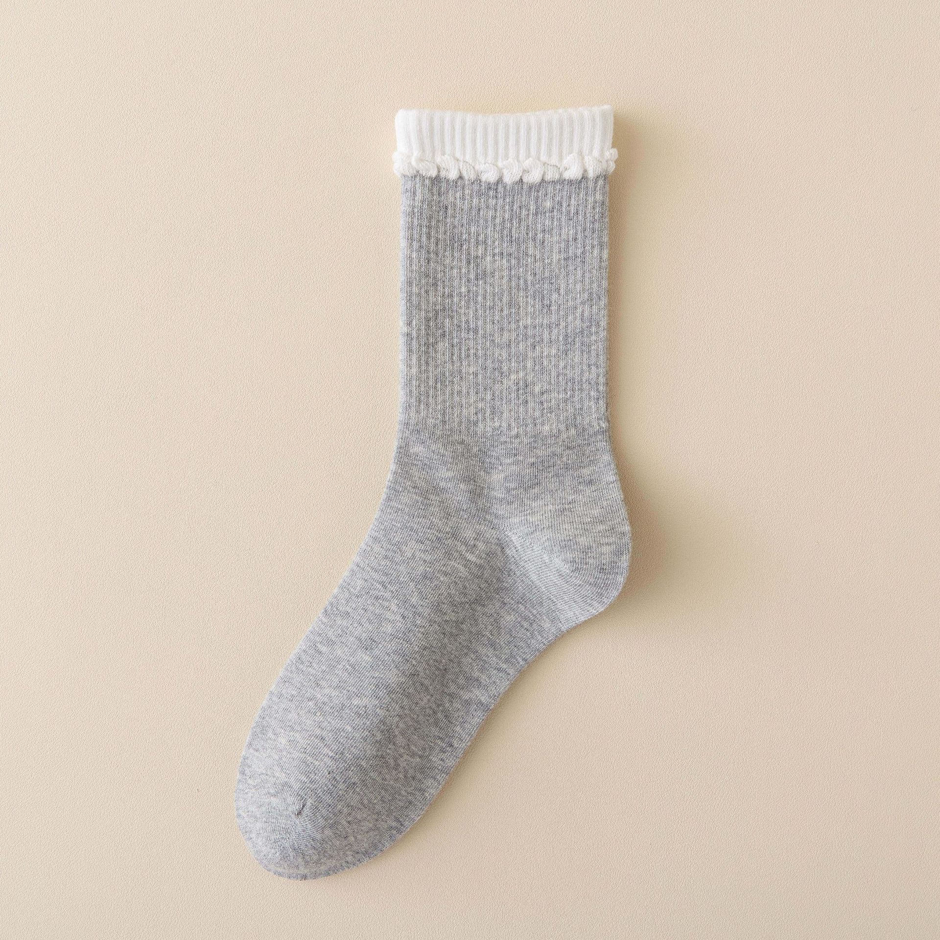 Meias Cano Médio com Barra Bolha