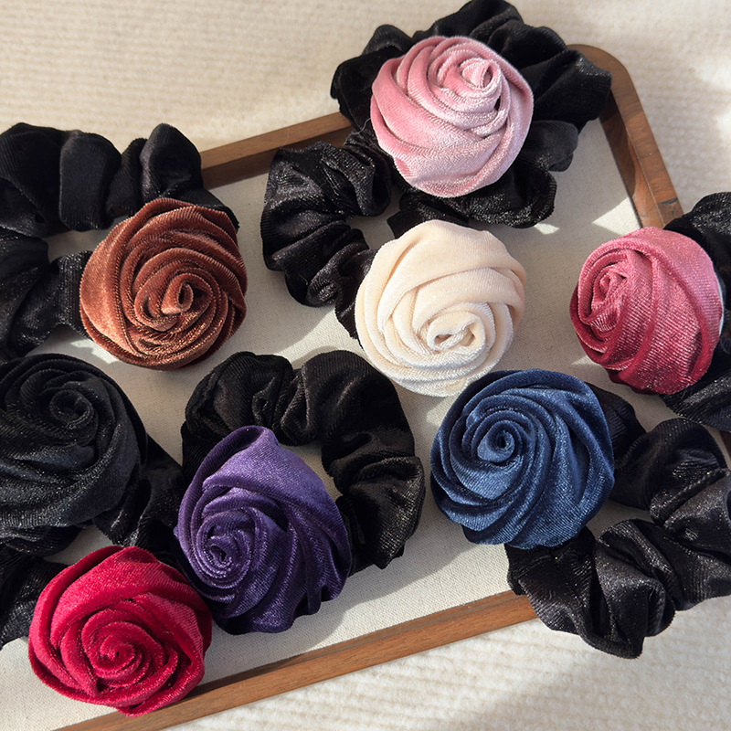 Velvet Rose Scrunchie