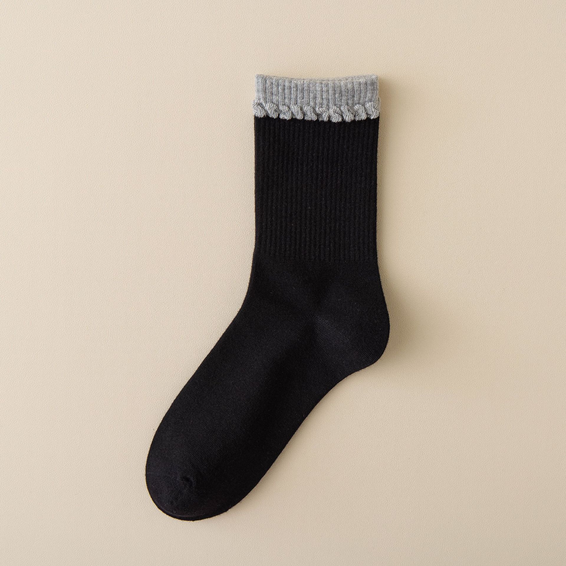 Meias Cano Médio com Barra Bolha