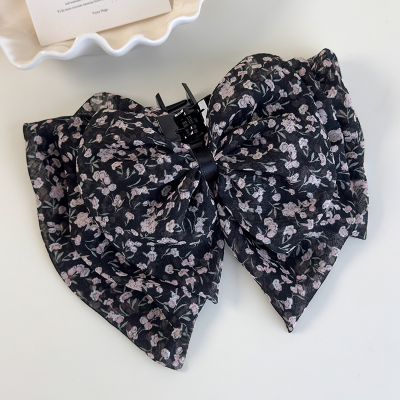 리본 포니테일 클립