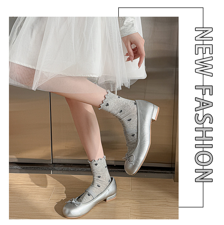 Meias de Renda Cano Médio para Mulher