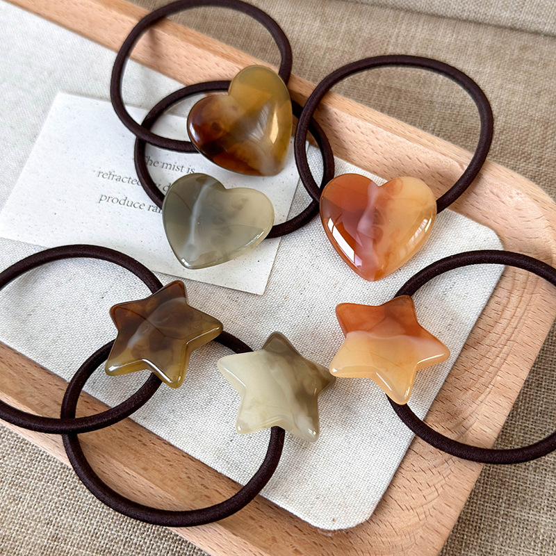 Haargummis Herz und Stern