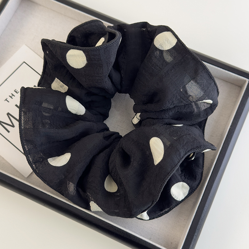 Chiffon Polka Dot Scrunchies