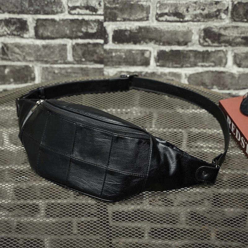 Herrurban minimalistisk axelremsväska