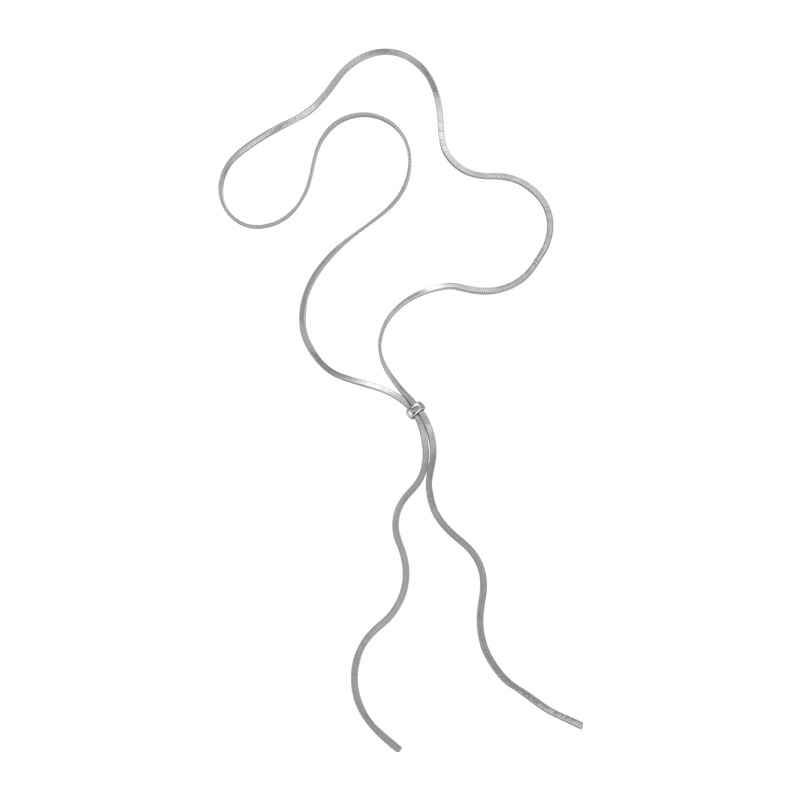 قلادة سلسلة ثعبان طويلة قابلة للتعديل