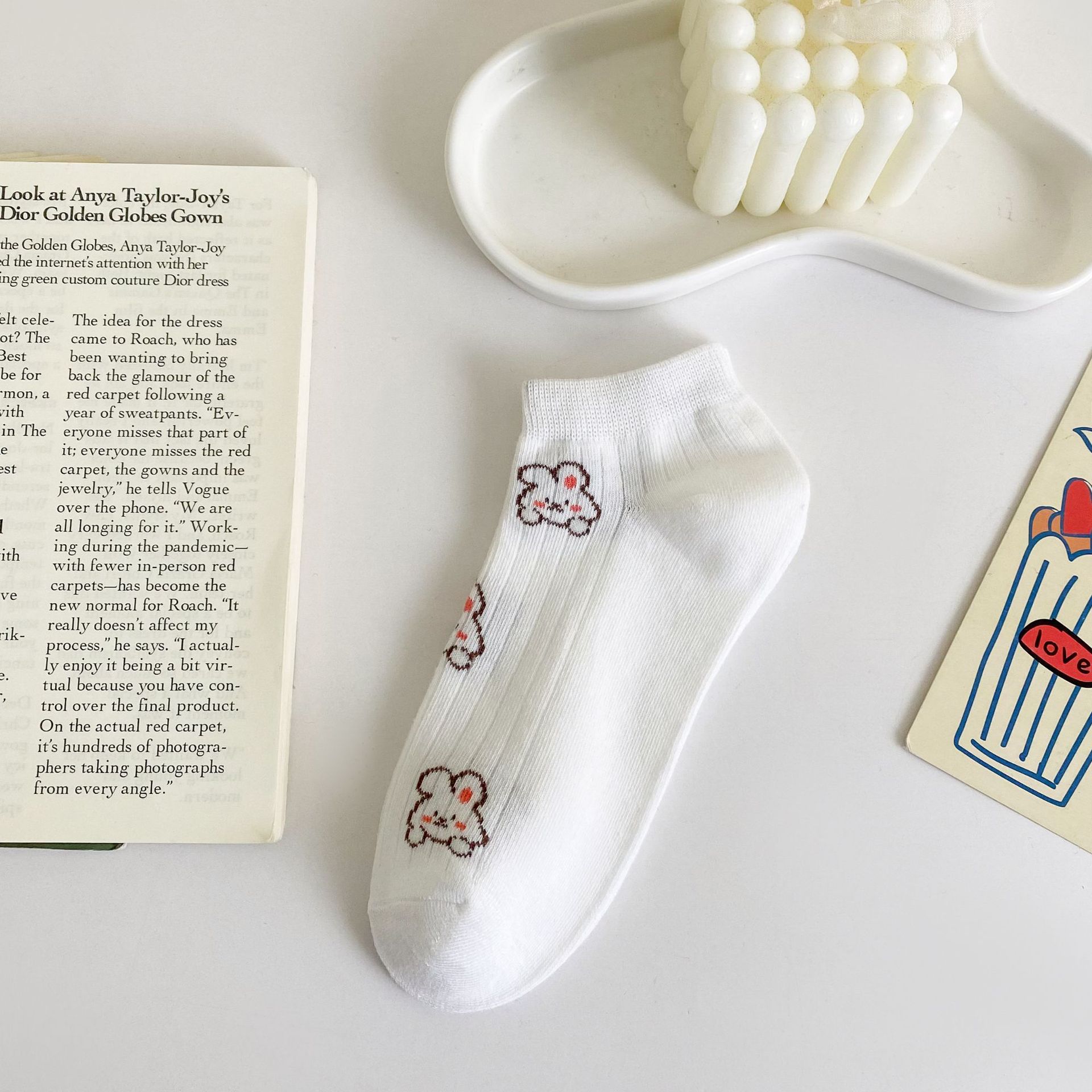 Жіночі бавовняні носки-невидимки