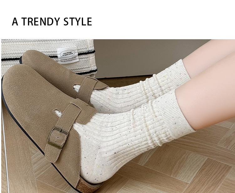 Meias Mid-Crew de Algodão para Mulher