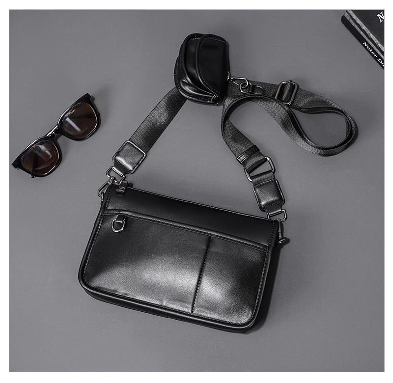 Borsa a tracolla vintage 2-in-1 per fotocamera uomo