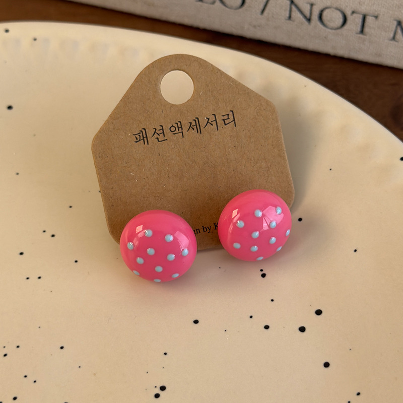 버섯 스터드 귀걸이