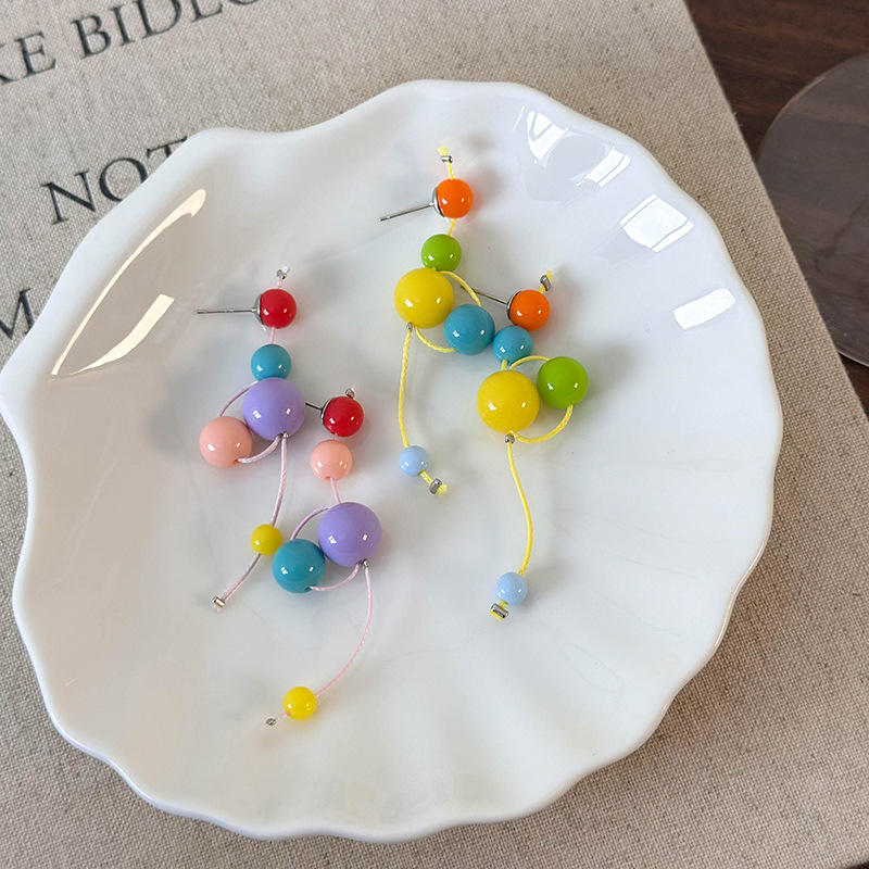 Pryskyřičné Kuličkové Náušnice