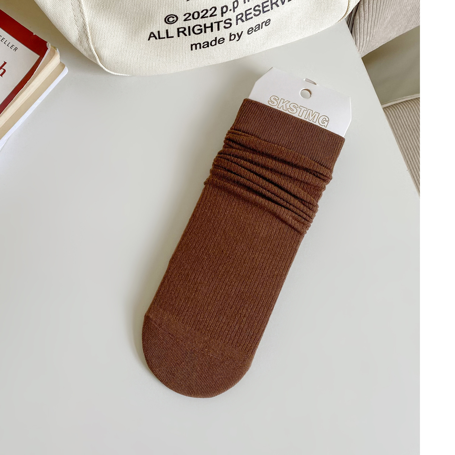 Meias Cano Médio Riscas para Mulher