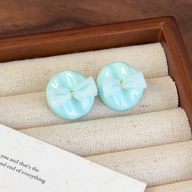 원형 에나멜 귀걸이