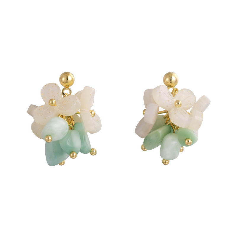 비즈 네크리스 & 이어링 세트