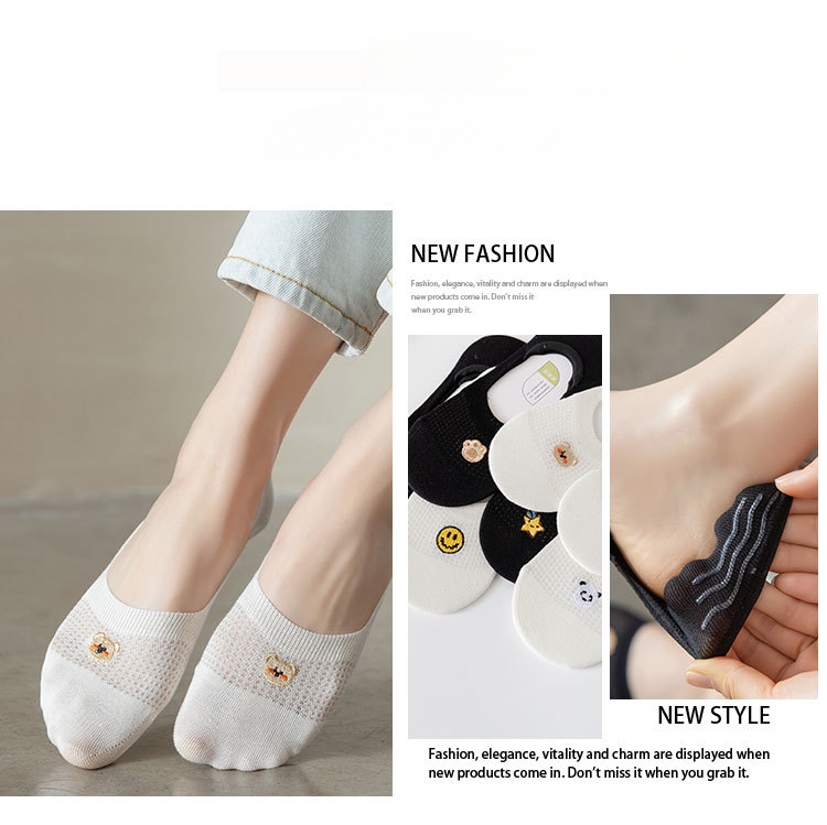 Bestickte Unsichtbare Socken