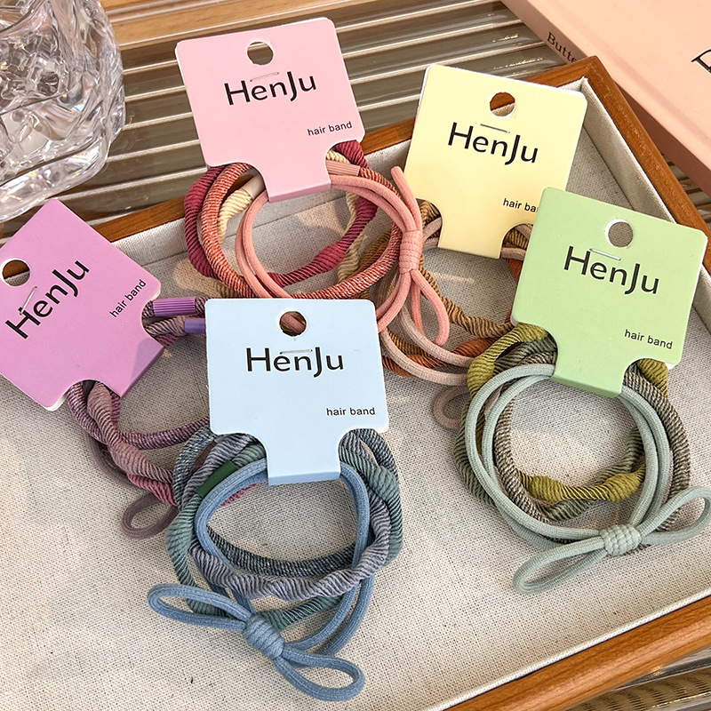 Zestaw Podstawowych Elastycznych Gumek do Włosów