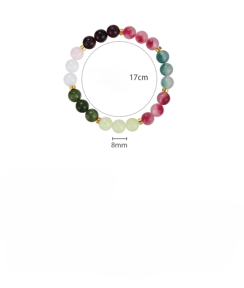 سوار خرز حجري طبيعي هندسي