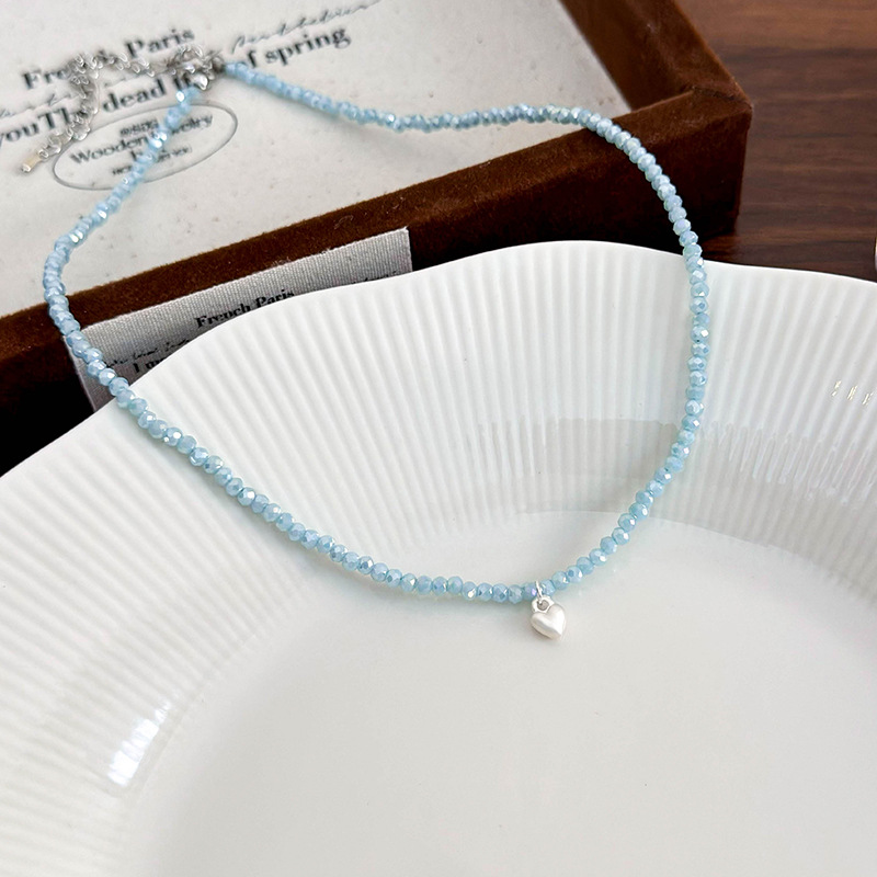 Kristallperlen-Herz-Collier