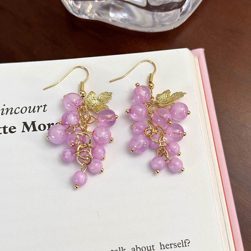 기하학 플라워 하트 귀걸이