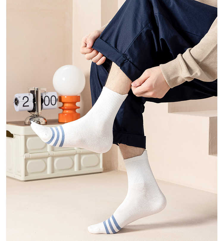 Мужские Хлопковые Спортивные Носки до середины икры