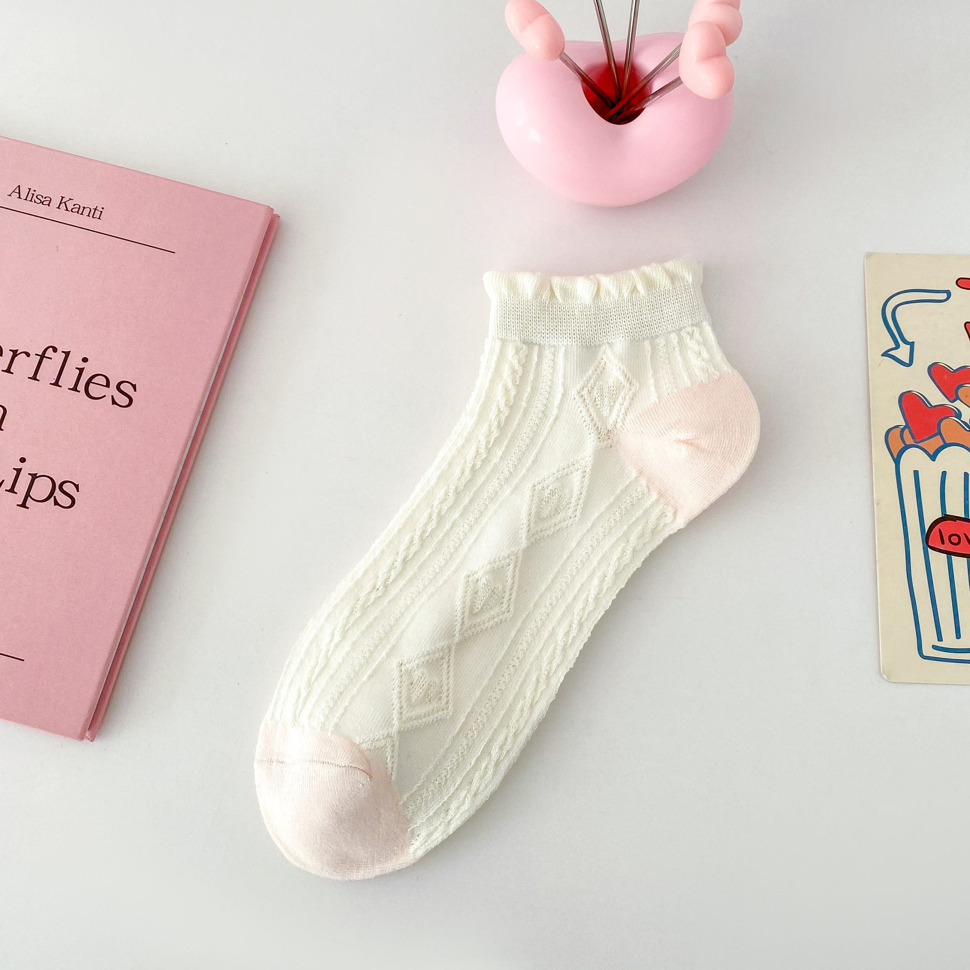 Bavlněné kotníkové ponožky