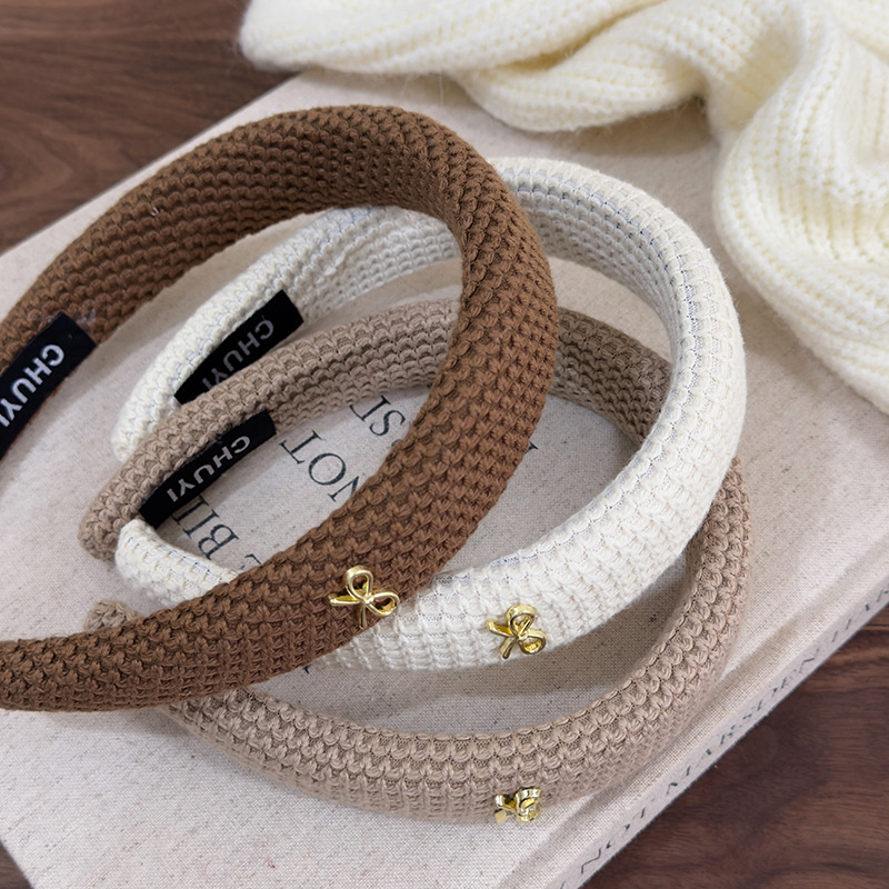 Bandă pentru Păr cu Aplică Tricotată