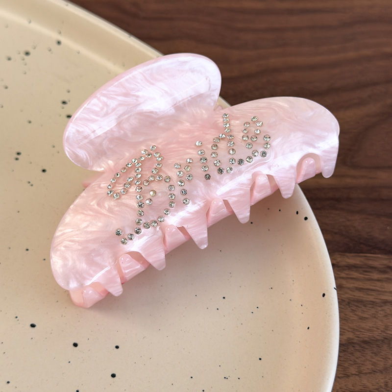 Agrafă de Păr cu Litere Engleze Strălucitoare