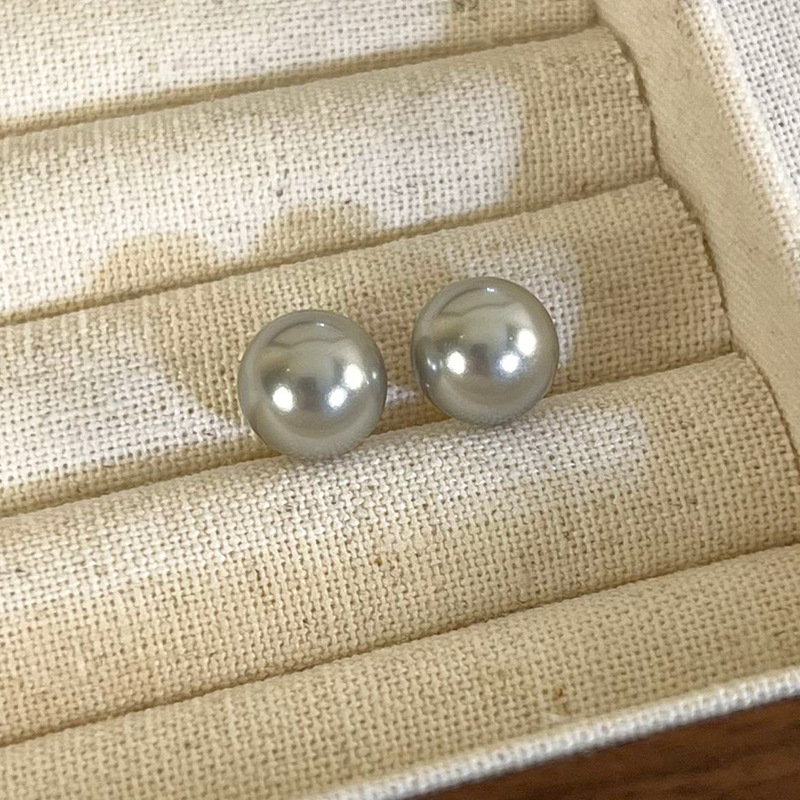 모조 진주 스터드 귀걸이