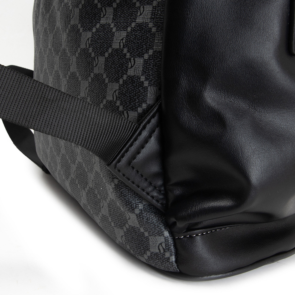 클래식 체크 백팩