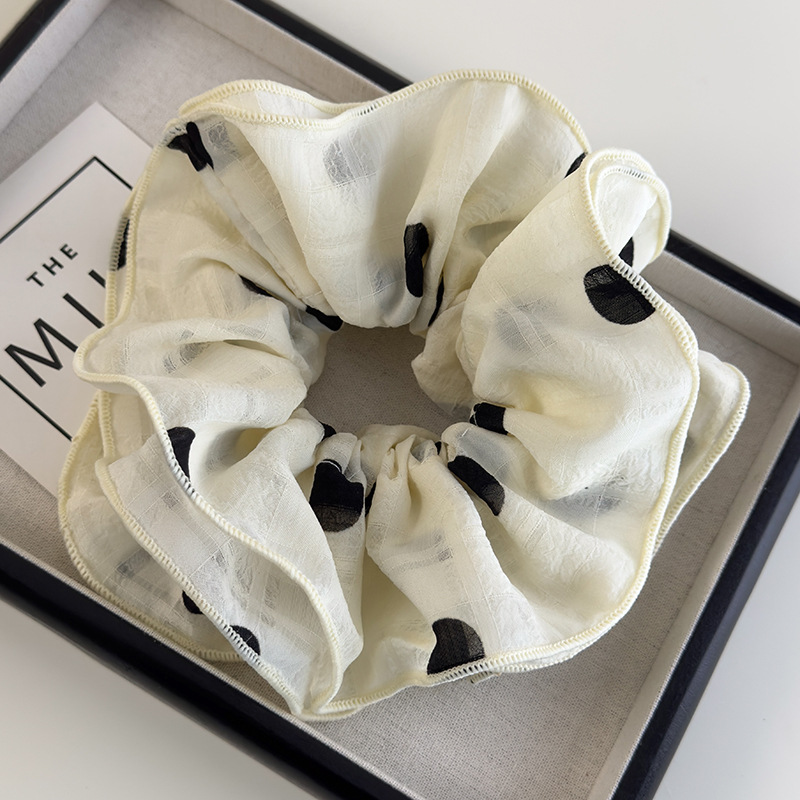 Chiffon Polka Dot Scrunchies