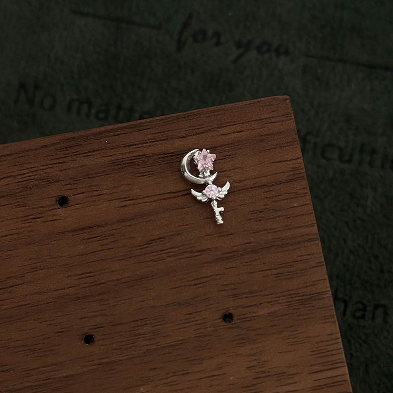 싱글 이어링 마이크로셋 지르코니아