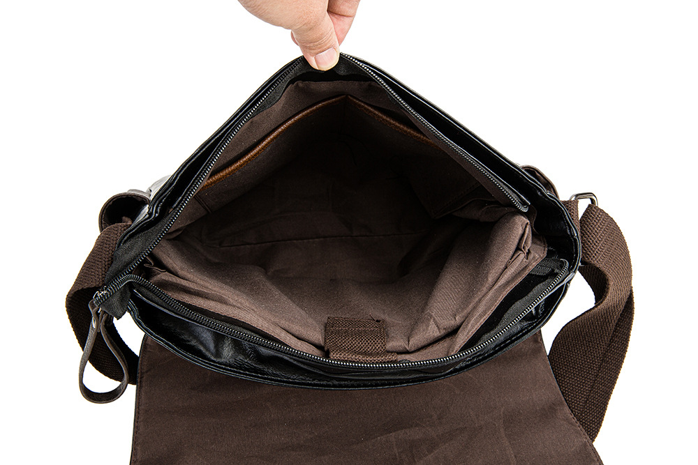 Borsa a tracolla in pelle PU per uomo