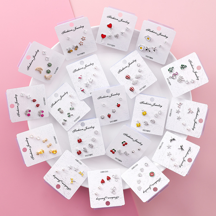 أقراط مثبتة فضة 925