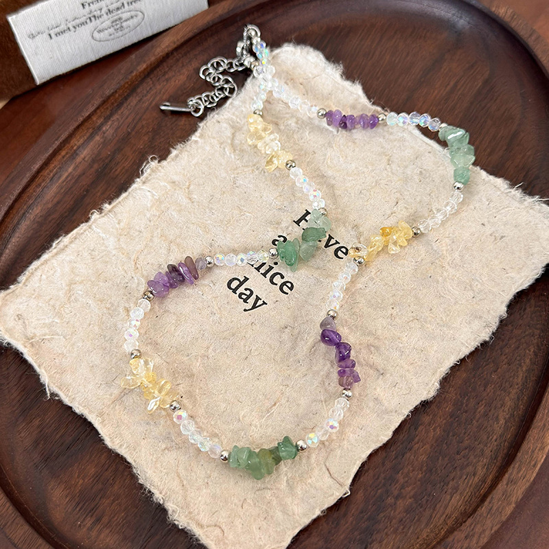 Collana di Perline in Vetro Frantumato