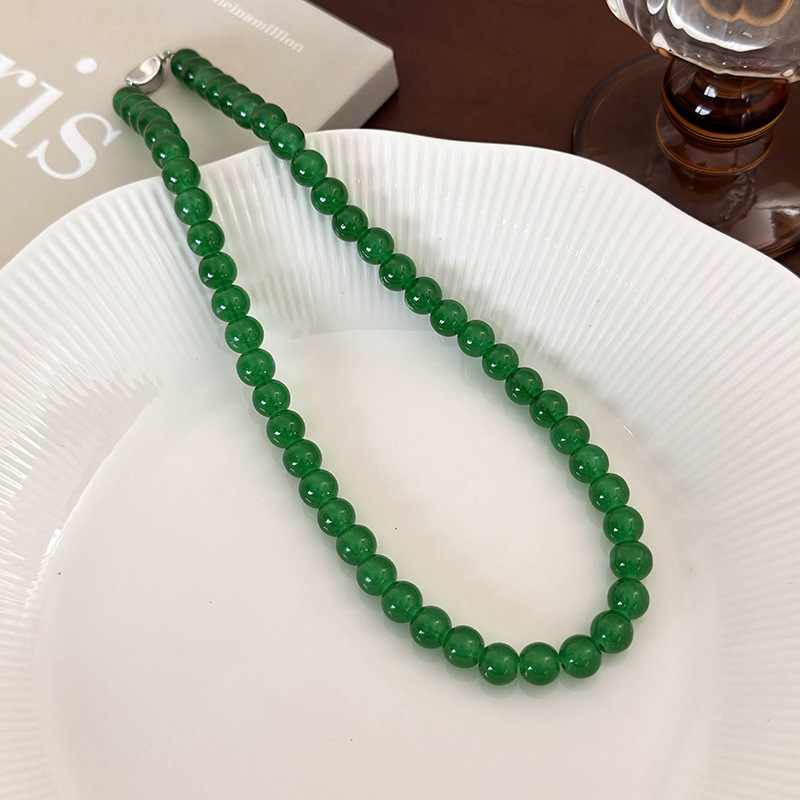 Green Beaded Necklace