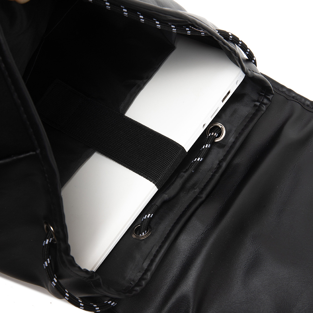 컬러 블록 대용량 노트북 백팩