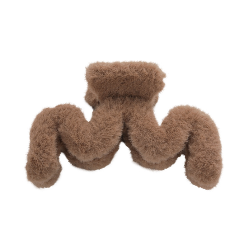 Agrafă Mare pentru Păr din Blana Sintetică