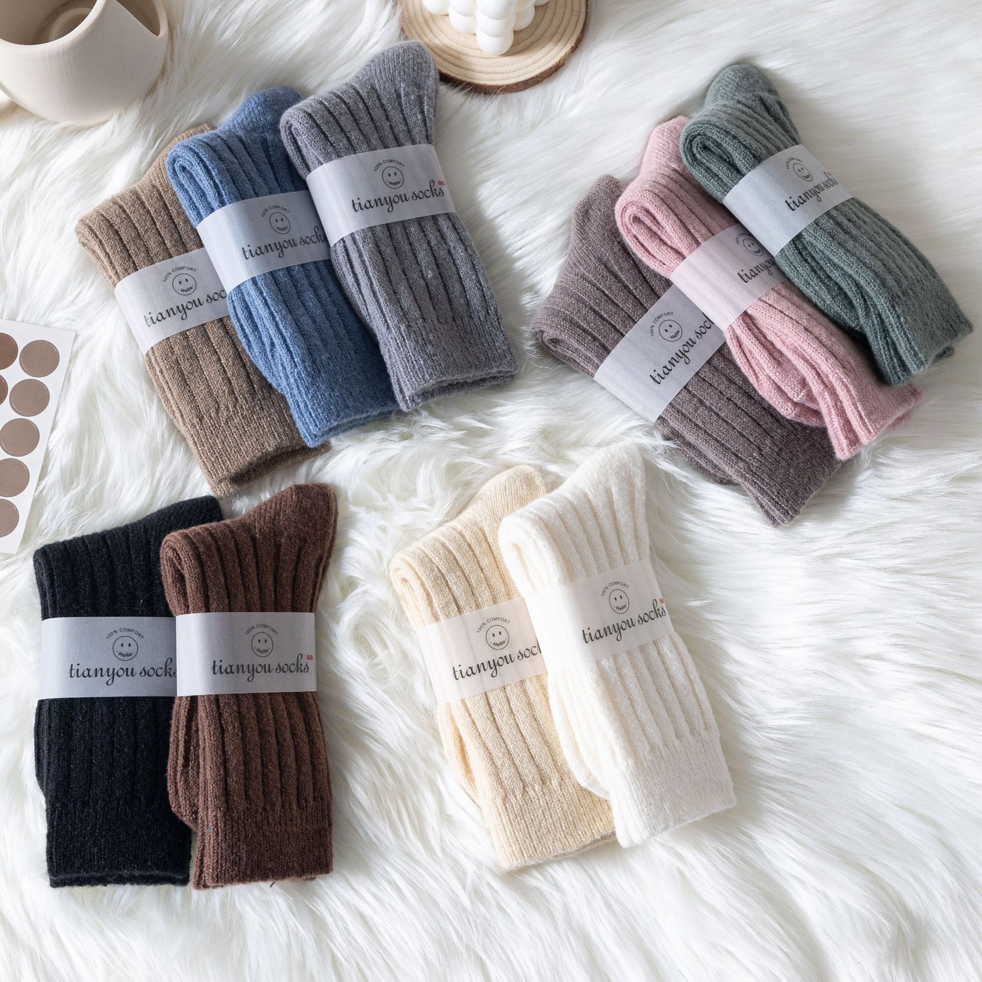 Meias de Lã Mista para Mulher